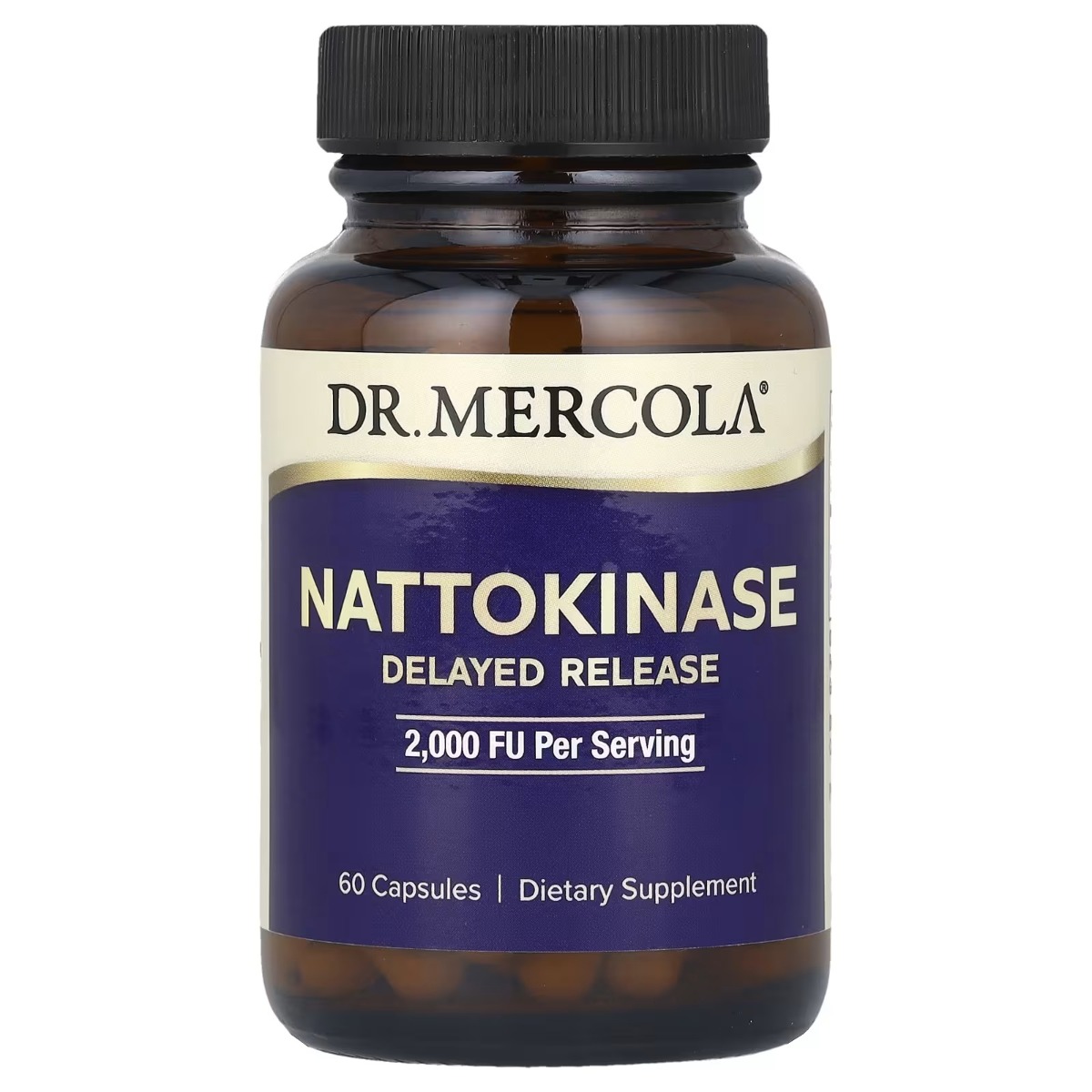 Наттокіназа для підтримки серцево-судинної системи, Dr. Mercola Nattokinase, 60 капсул