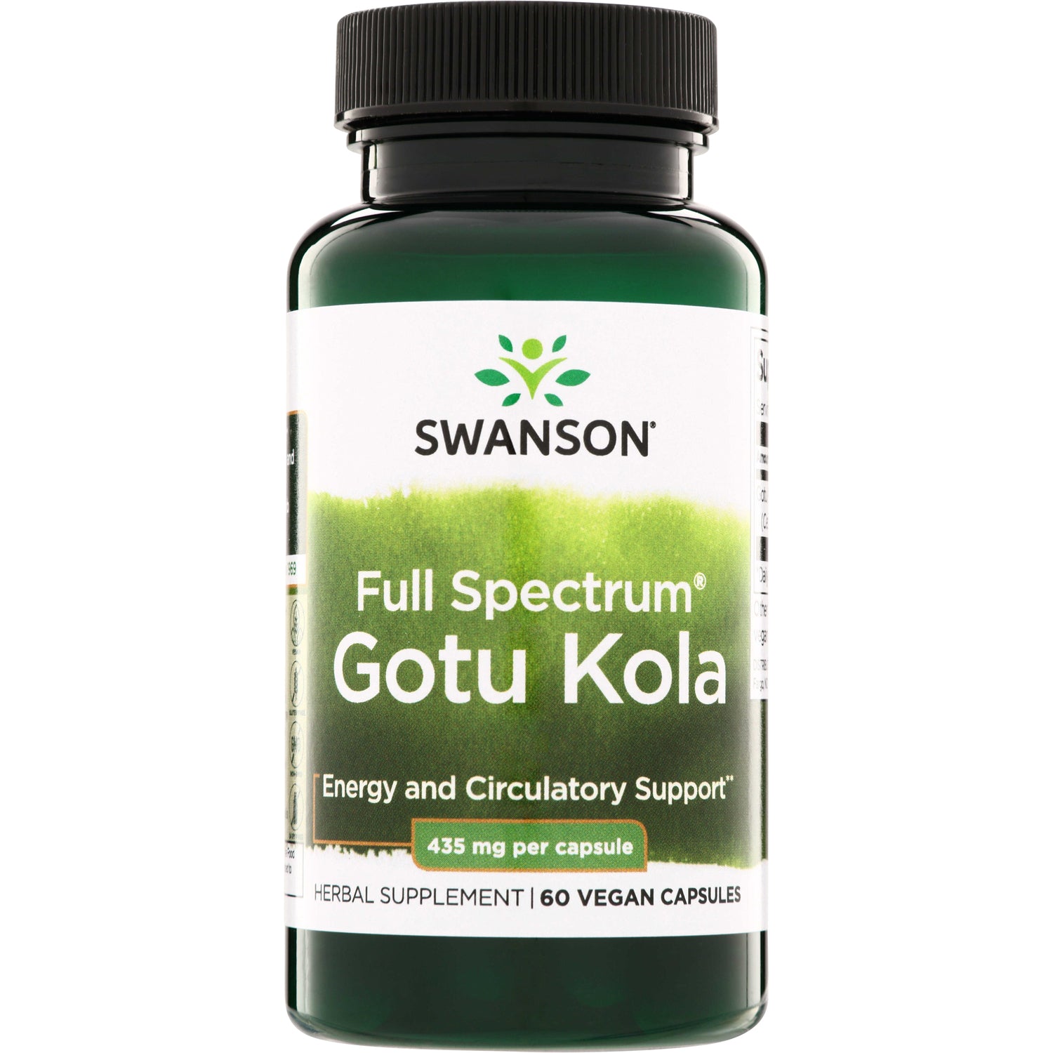 Готу Кола, Swanson Full Spectrum Gotu Kola, 435 мг, 60 капсул