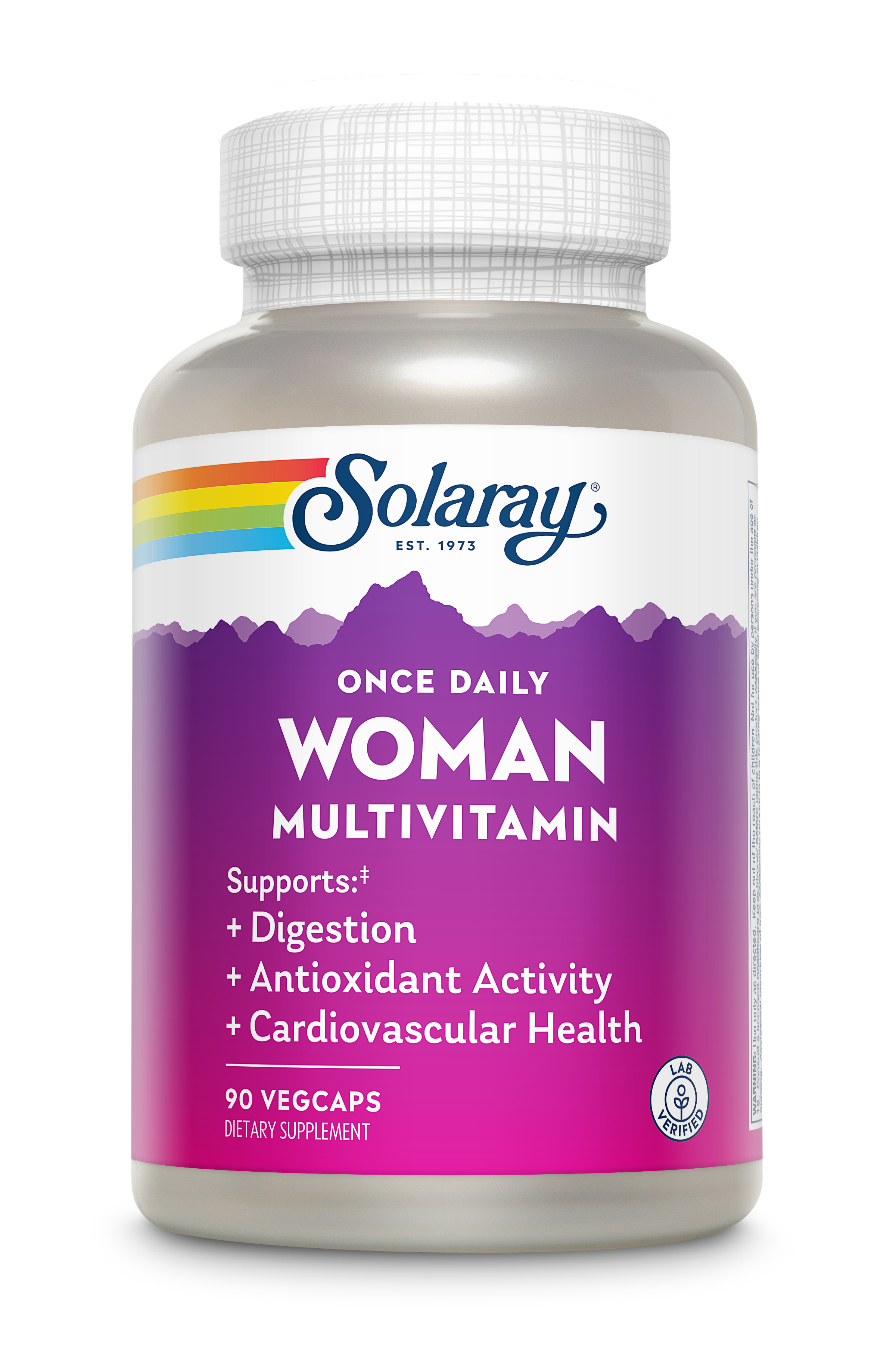 Мультивітаміни для жінок, Solaray Once Daily Woman Multivitamin, 90 вегетаріанських капсул