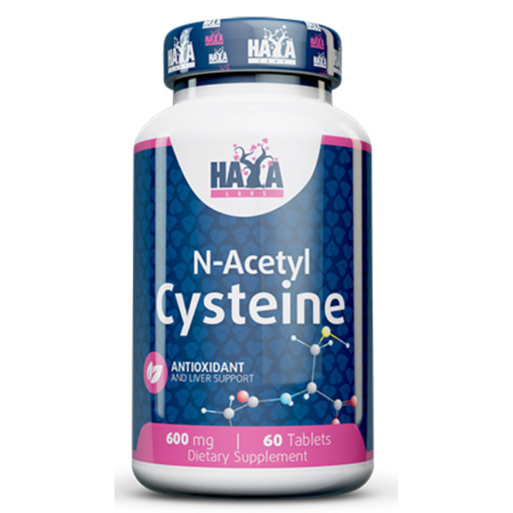 N-ацетил L-цистеїн, Haya Labs N-Acetyl L-Cysteine, 60 таблеток