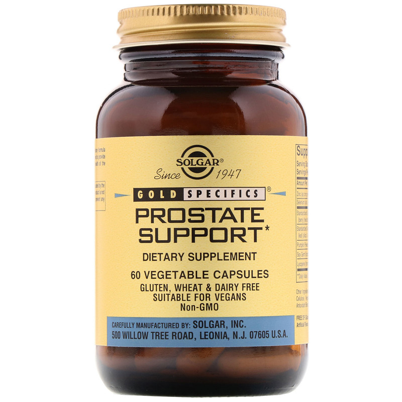 Підтримка здоров'я простати, Solgar Gold Specifics Prostate Support, 60 вегетаріанських капсул