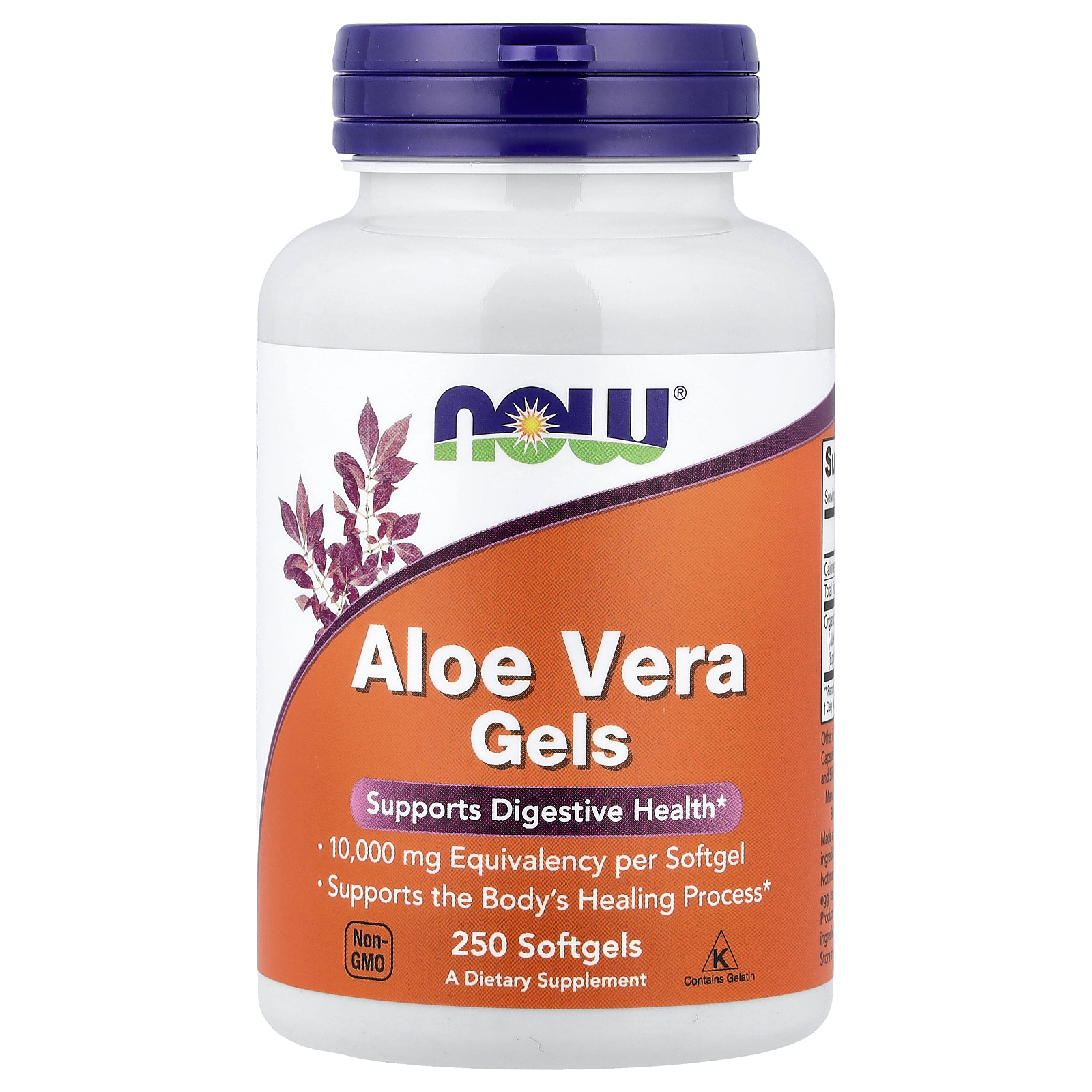 Алое вера, Now Foods Aloe Vera Gels, 250 м'яких капсул