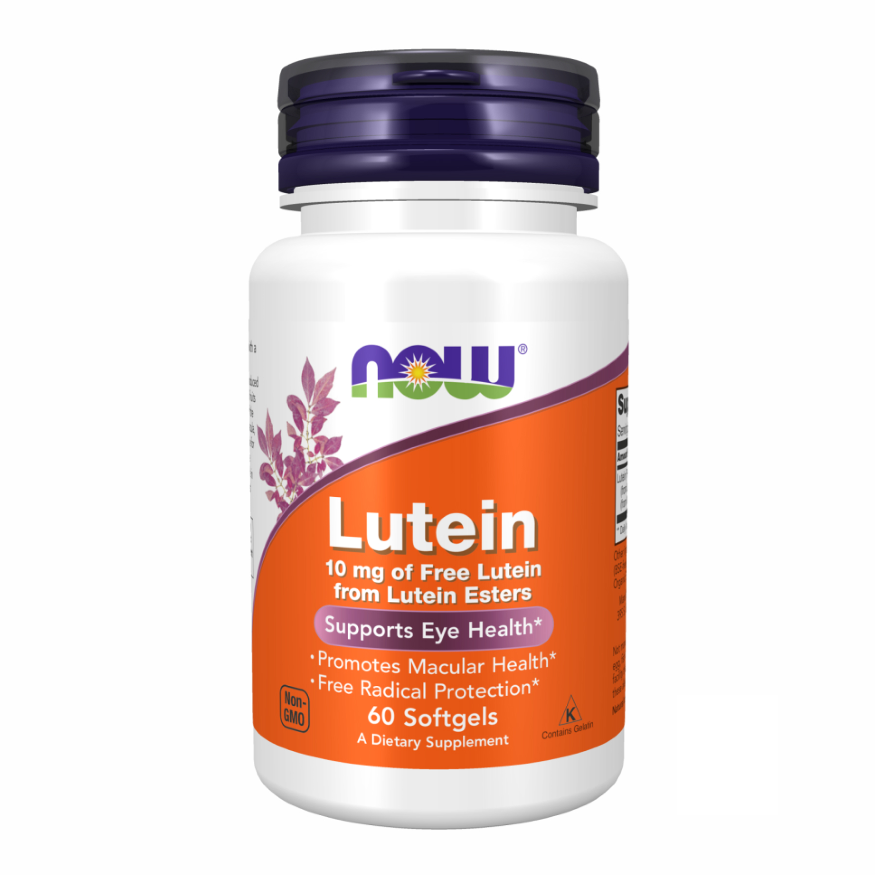 Лютеїн для здоров'я очей, Now Foods Lutein Esters, 10 мг, 60 м'яких капсул