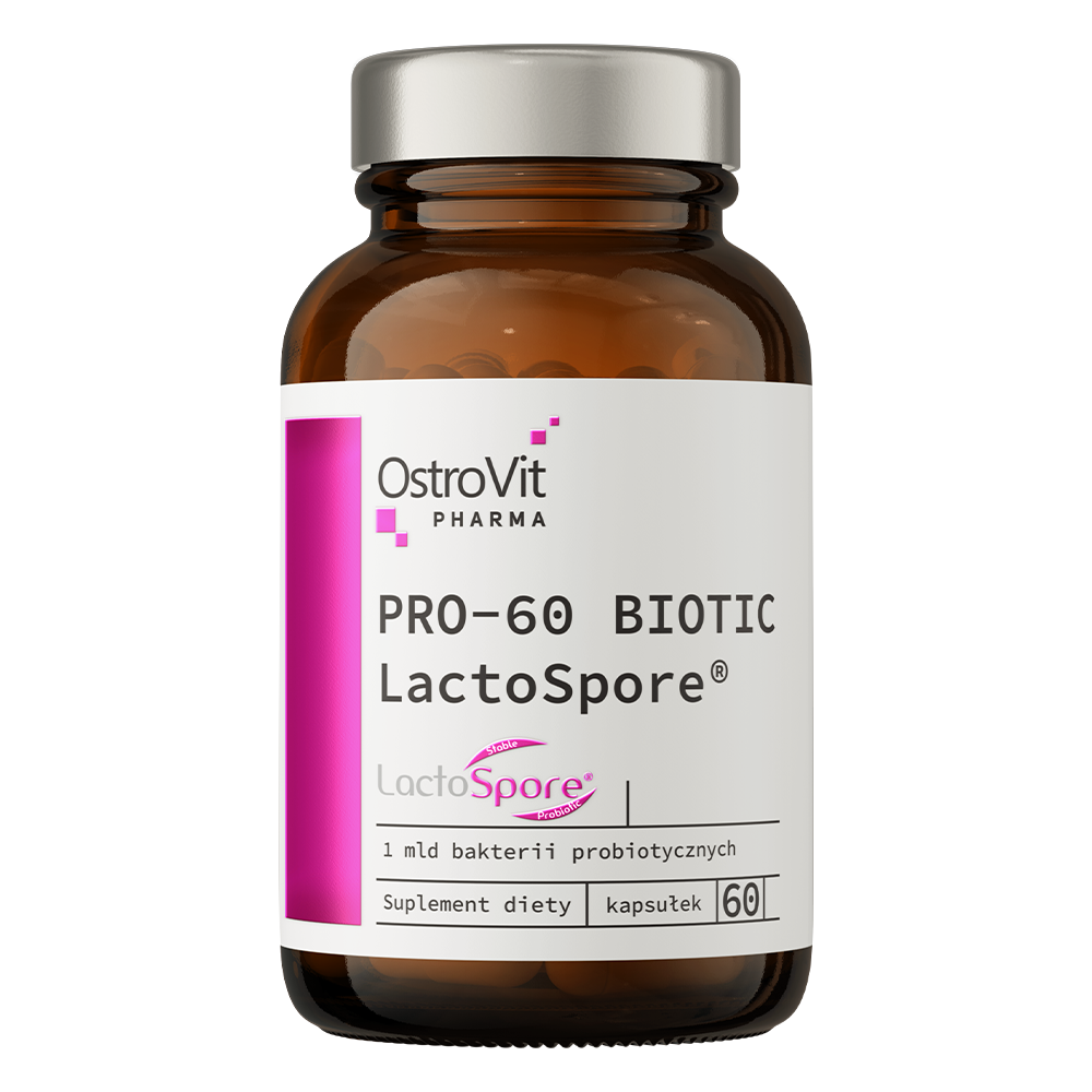 Пробіотик, OstroVit PRO-60 BIOTIC LactoSpore, 60 капсул