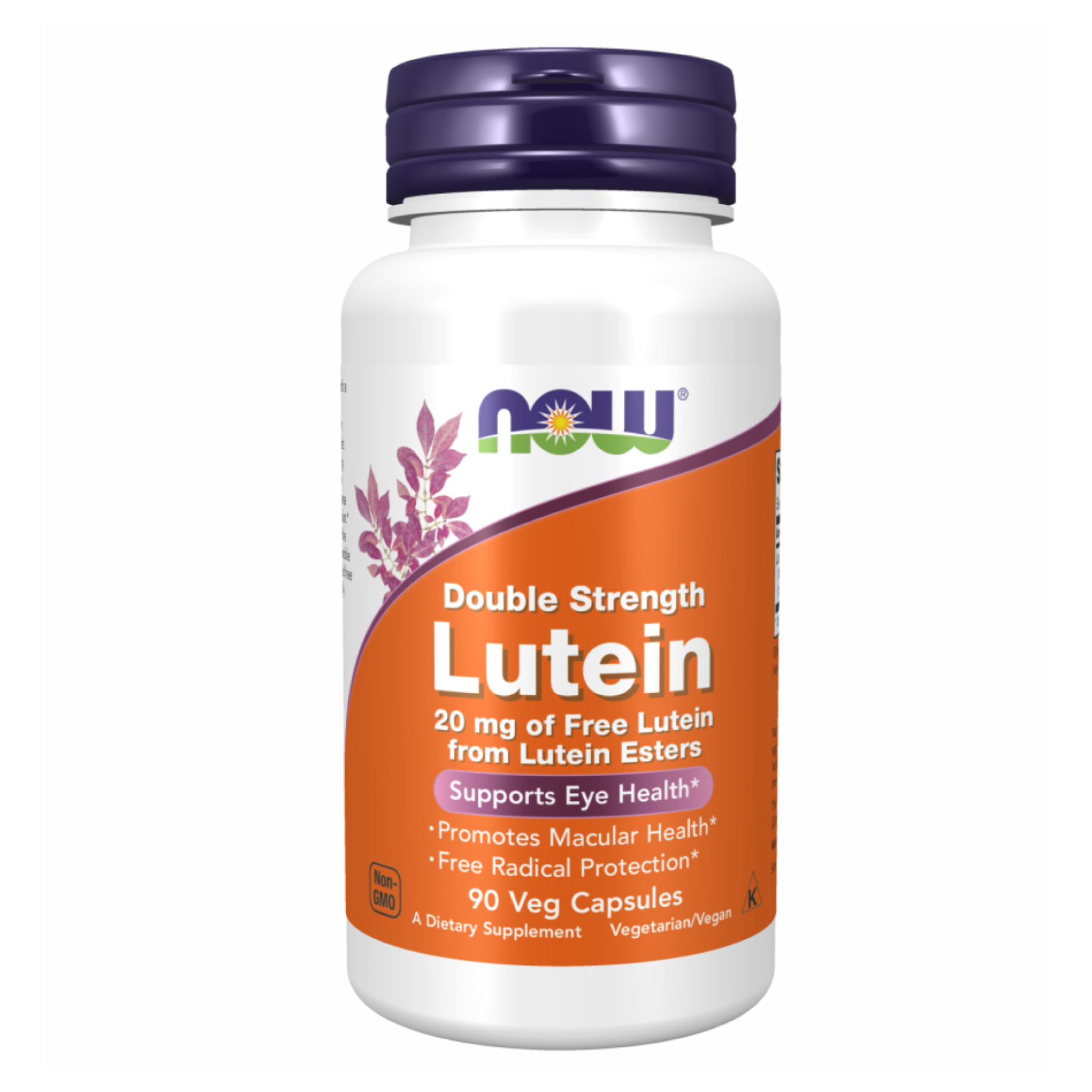 Лютеїн, Now Foods Lutein Double Strength, 90 веганських капсул