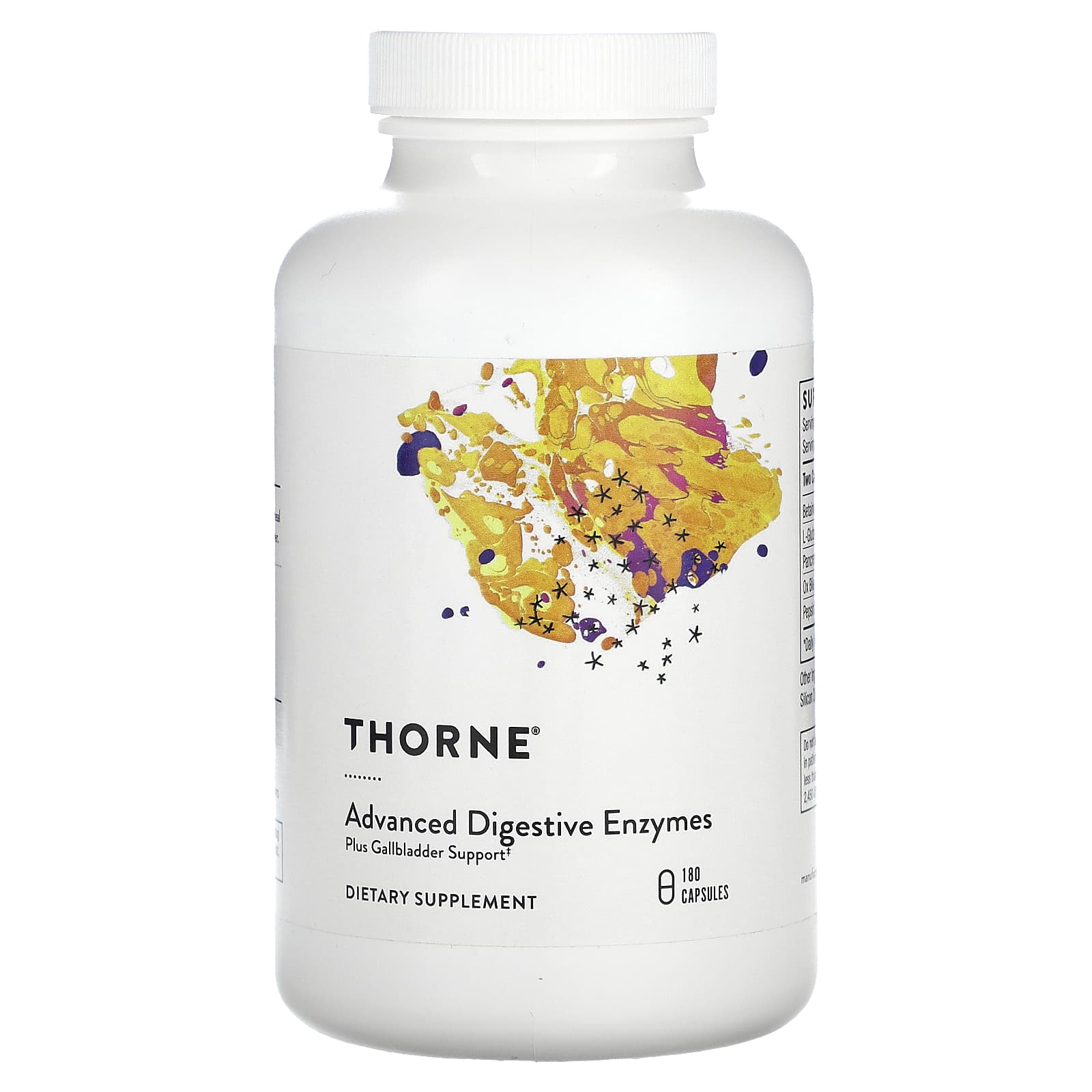 Травні ферменти, Thorne Research Advanced Digestive Enzymes, 180 капсул