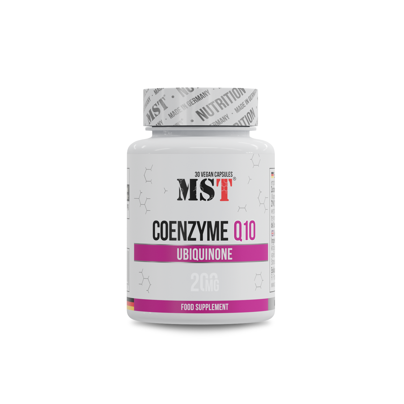 Коензим Q10, MST Ubiquinone Coenzyme Q10 200 mg, 30 вегетаріанських капсул