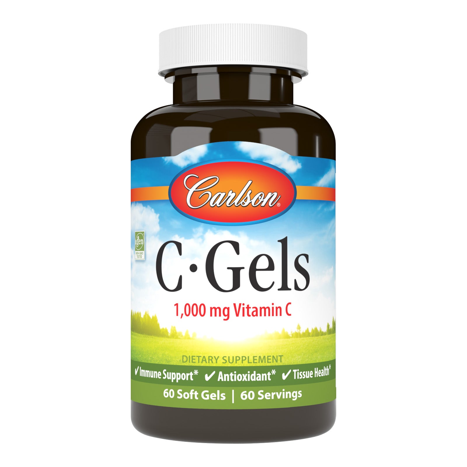 Вітамін C, Carlson Labs C-Gel, 1000 мг, 60 м'яких капсул