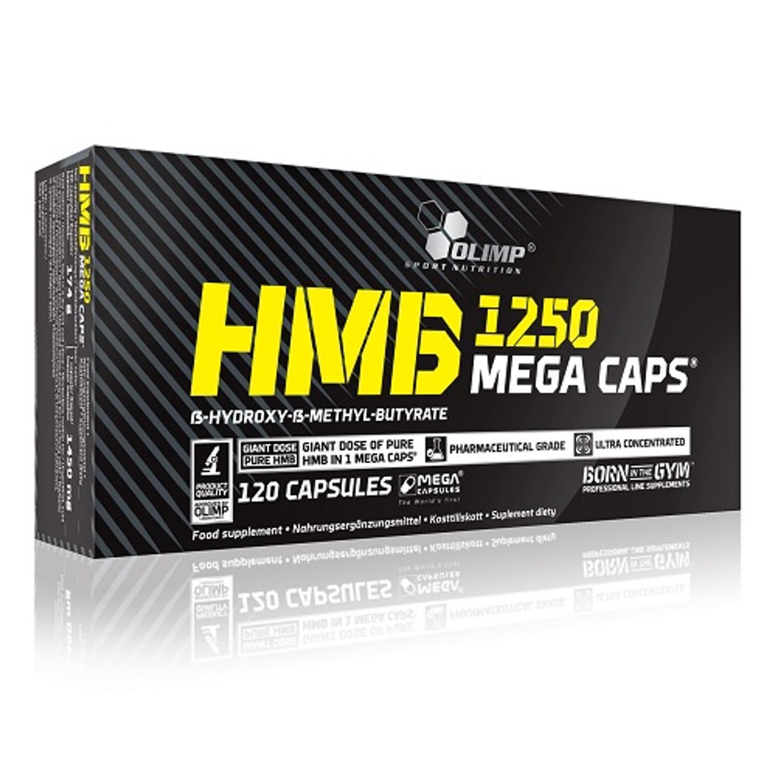 HMB для підтримки м'язів, Olimp Nutrition HMB mega caps 1250, 120 капсул
