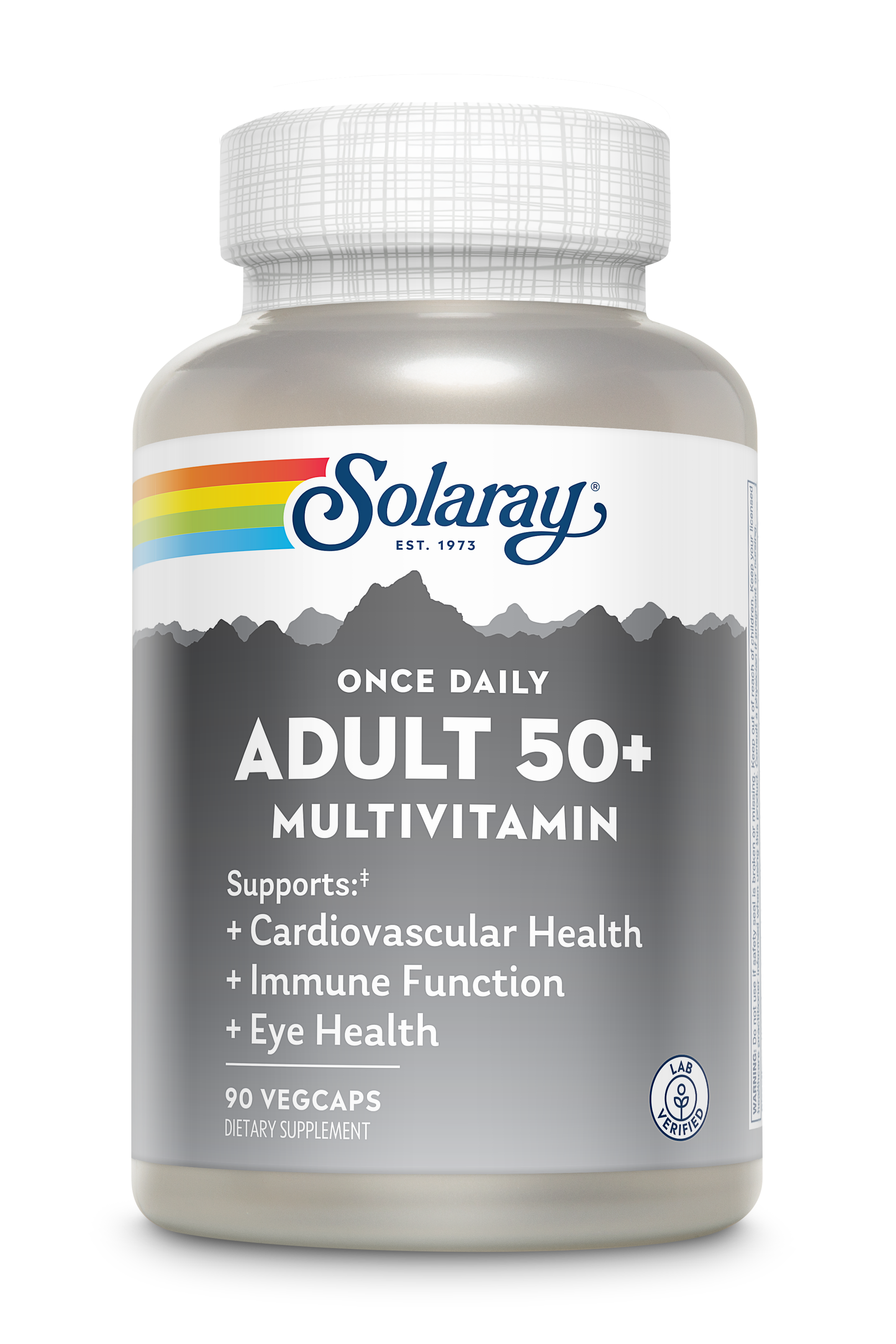 Мультивітаміни для дорослих 50+, Solaray Once Daily Adult 50+ Multivitamin, 90 вегетаріанських капсул
