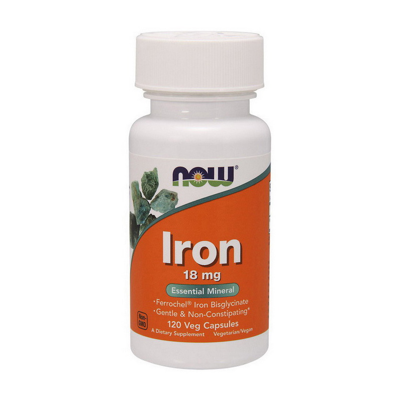 NOW Iron 18 mg (120 veg caps)