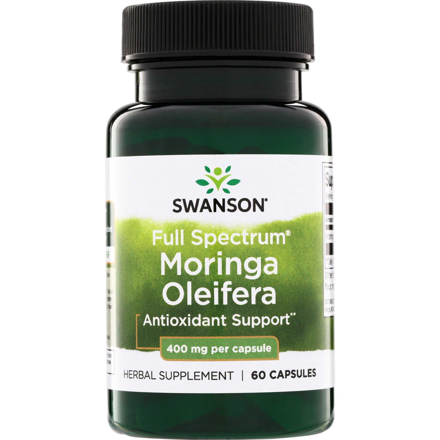 Моринга масляниста, Swanson Full Spectrum Moringa Oleifera, 400 мг, 60 капсул