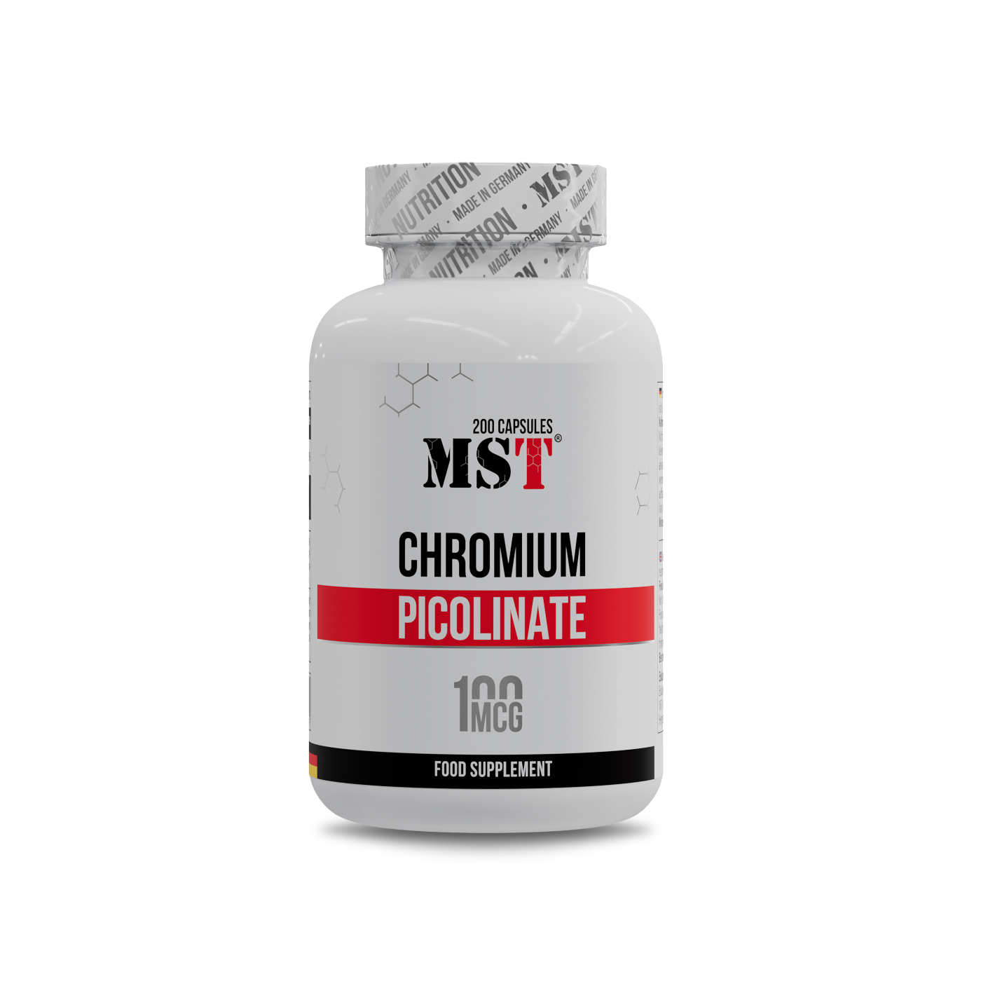 Хром піколінат, MST Chromium Picolinate 100 mg, 200 капсул