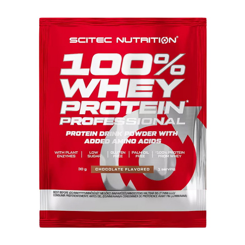 Протеїн сироватковий, Scitec Nutrition 100% Whey Protein Professional, 30 г (Солона карамель)