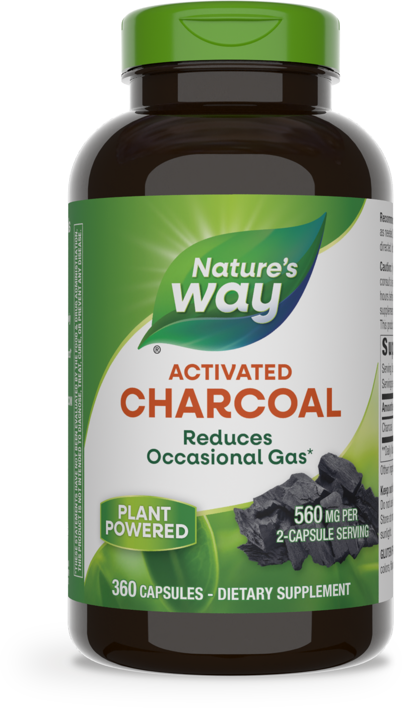 Активоване вугілля, Nature's Way Charcoal Activated, 280 мг, 360 капсул