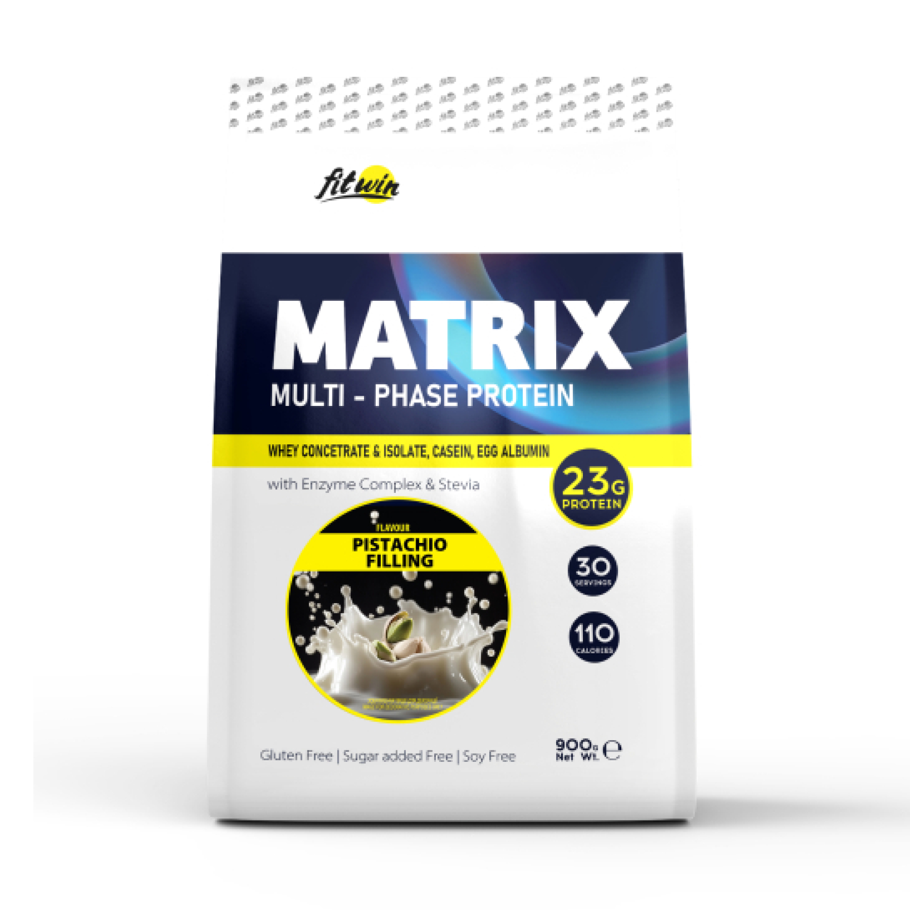 Протеїн комплексний багатофазний, FitWin Matrix Multi-Phase Protein, 900 г (Фісташкова начинка)