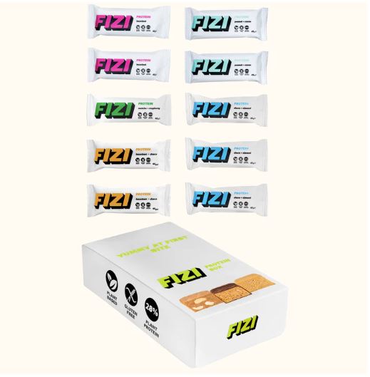 Протеїновий батончик, FIZI Protein Box, 10 шт. по 45 г.
