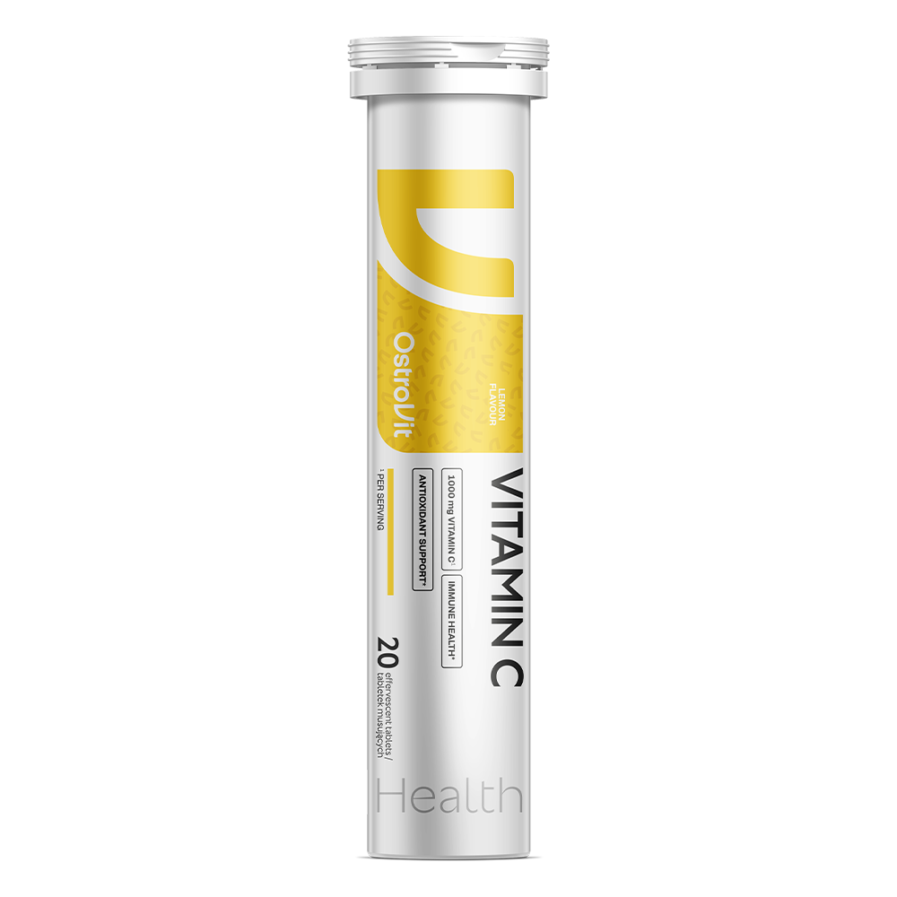 Вітамін C, OstroVit Vitamin C 1000, 20 таблеток (Лимон)