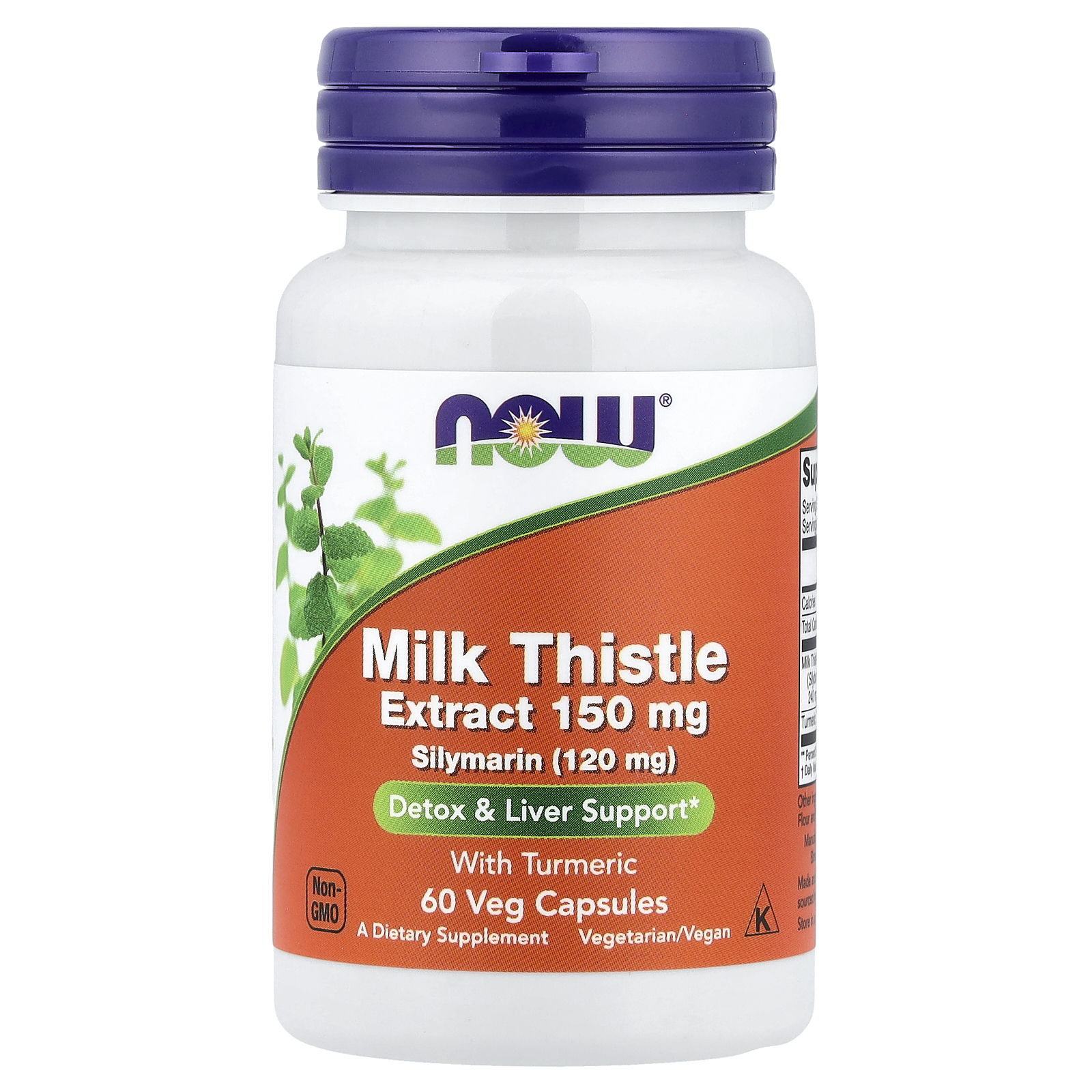 Екстракт розторопші, Now Foods Milk Thistle Extract, 150 мг, 60 вегетаріанських капсул