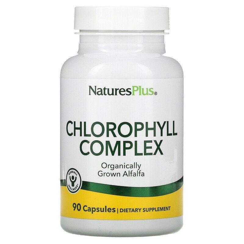 Хлорофилл, Natures Plus Chlorophyll Complex, 600 мг, 90 капсул