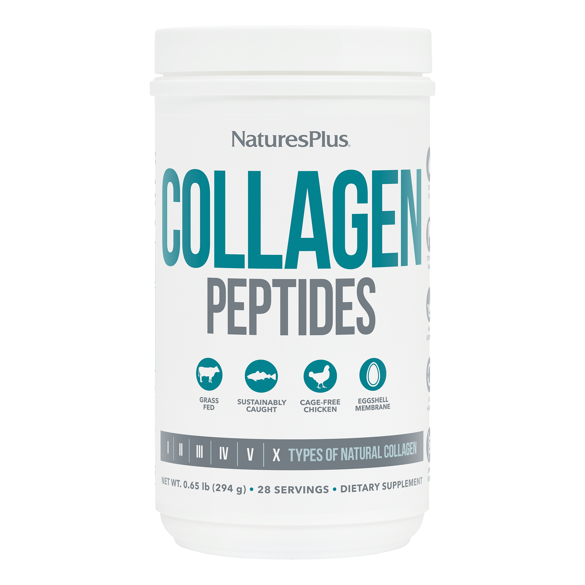 Пептиды коллагена, Natures Plus Collagen Peptides, 294 г