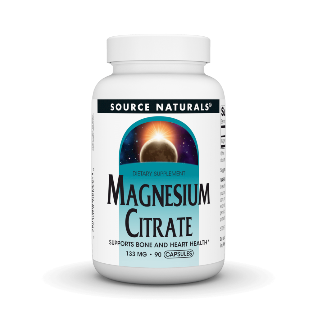 Магній цитрат, Magnesium Citrate, Source Naturals, 133 мг, 90 капсул