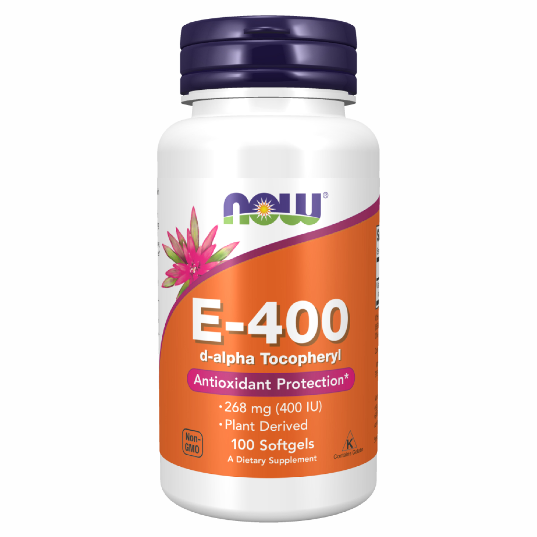 Вітамін E, Now Foods E-400, 400 МО, 100 м'яких капсул
