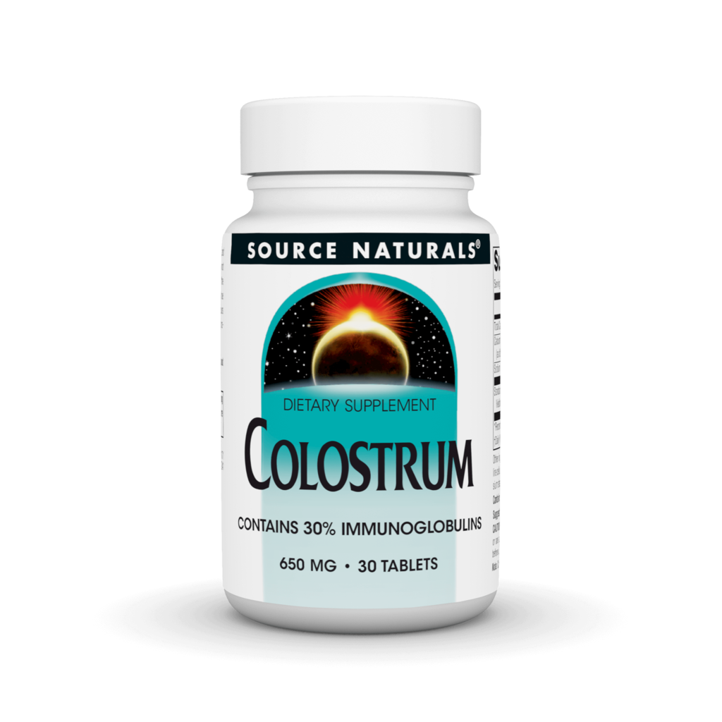 Колострум, Source Naturals Colostrum, 650 мг, 30 таблеток