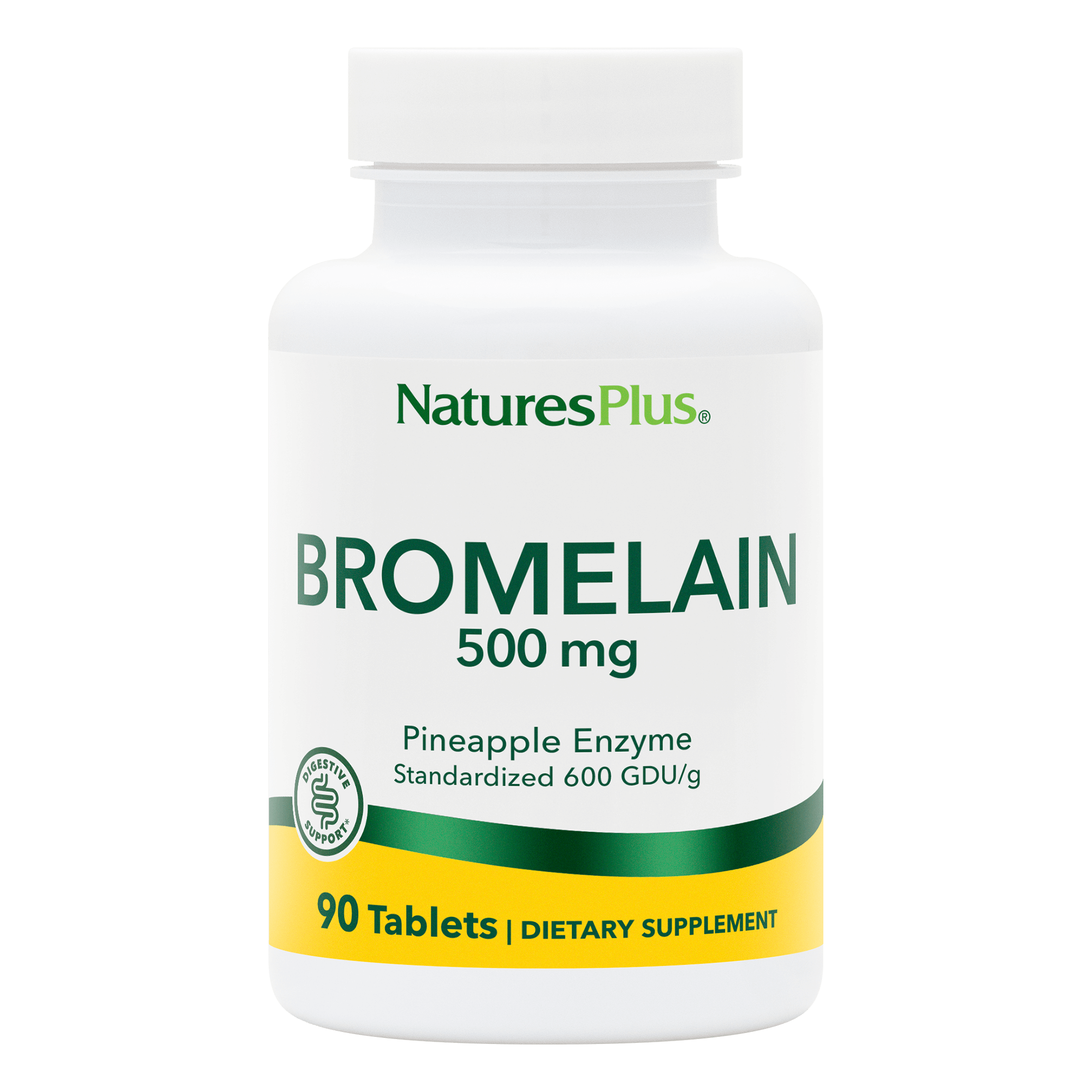 Бромелайн для травлення, Natures Plus Bromelain, 500 мг, 90 таблеток