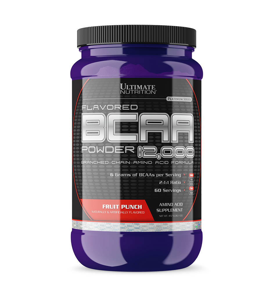 BCAA амінокислоти, Ultimate Nutrition BCAA 12,000, 457 г (Фруктовий пунш)