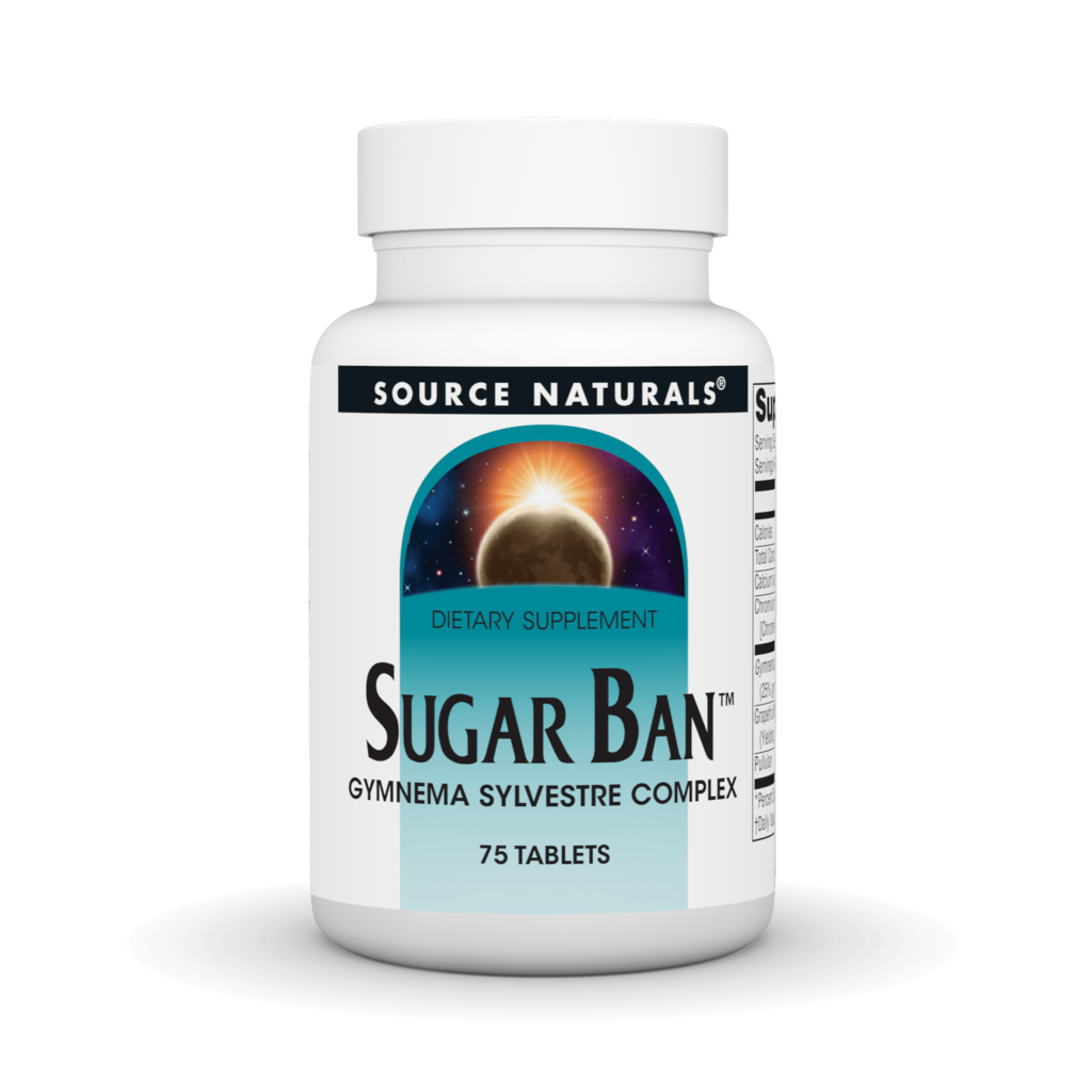 Засіб для зниження цукру в крові, Source Naturals Sugar Ban, 75 таблеток