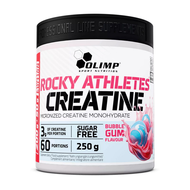 Креатин, Olimp Nutrition Rocky Athletes Creatine, 250 г (Жувальна гумка)
