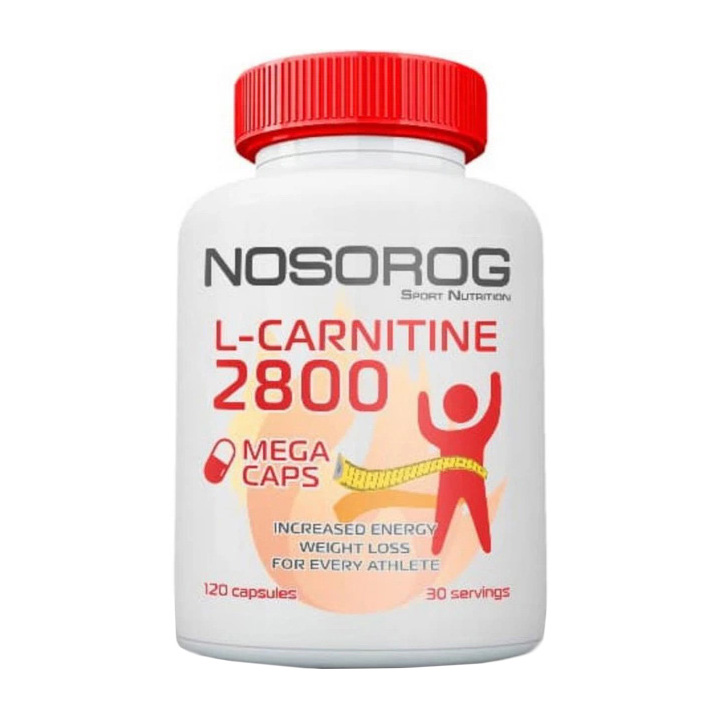 L-карнітин, NOSOROG L-Carnitine 2800 mega tabs, 120 таблеток