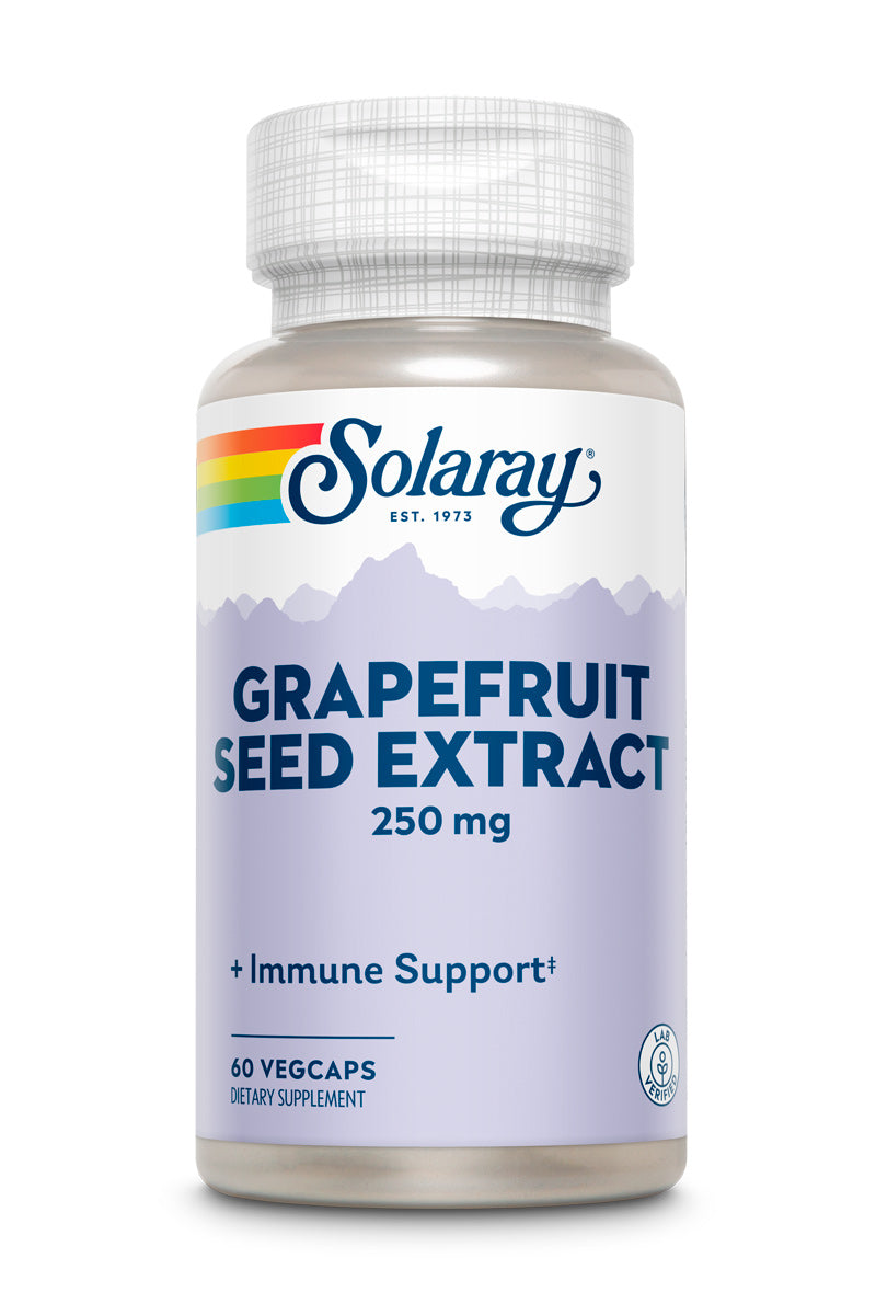 Екстракт насіння грейпфрута, Solaray Grapefruit Seed Extract, 250 мг, 60 вегетаріанських капсул