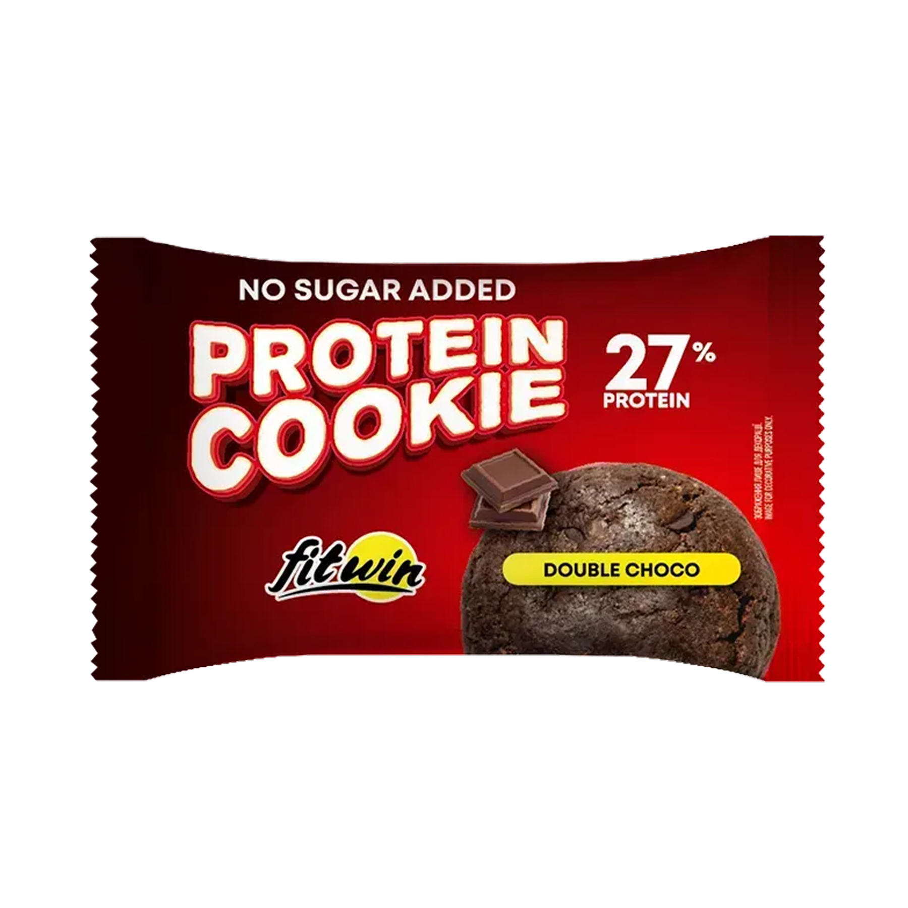 Протеїнове печиво, FitWin Protein Cookie 27%  10 шт. по 40 г. (Подвійний шоколад)