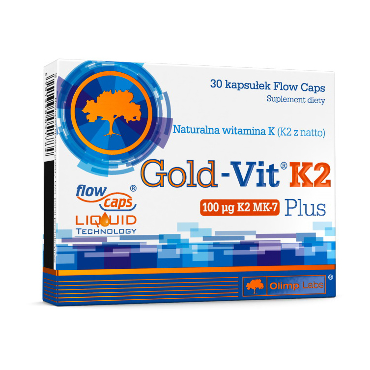 Вітамін K2, Olimp Nutrition Gold-Vit K2 Plus, 30 капсул