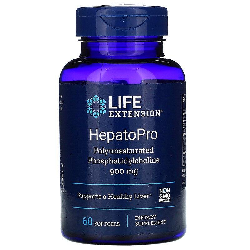 Фосфатидилхолін, Life Extension HepatoPro, 900 мг, 60 м'яких капсул
