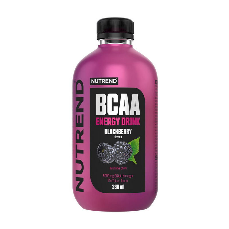 BCAA напій, Nutrend BCAA Energy Drink, 330 мл (Ожина)