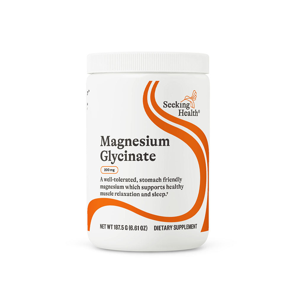 Магній гліцинат у порошку, 200 мг, Magnesium Glycinate Powder, Seeking Health, 187,5 гр