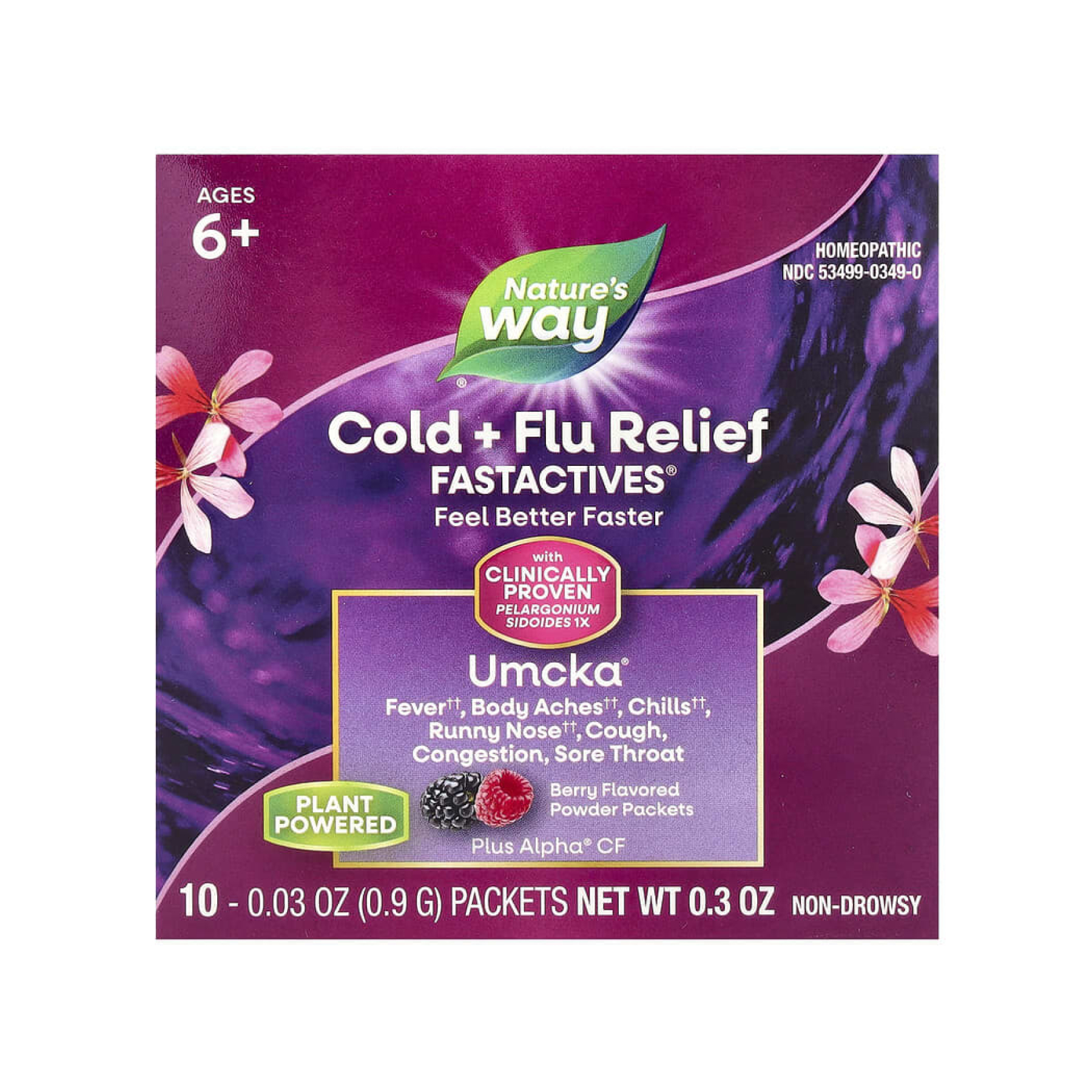 Umcka Cold & Flu Berry Fastactv - 10x.912g