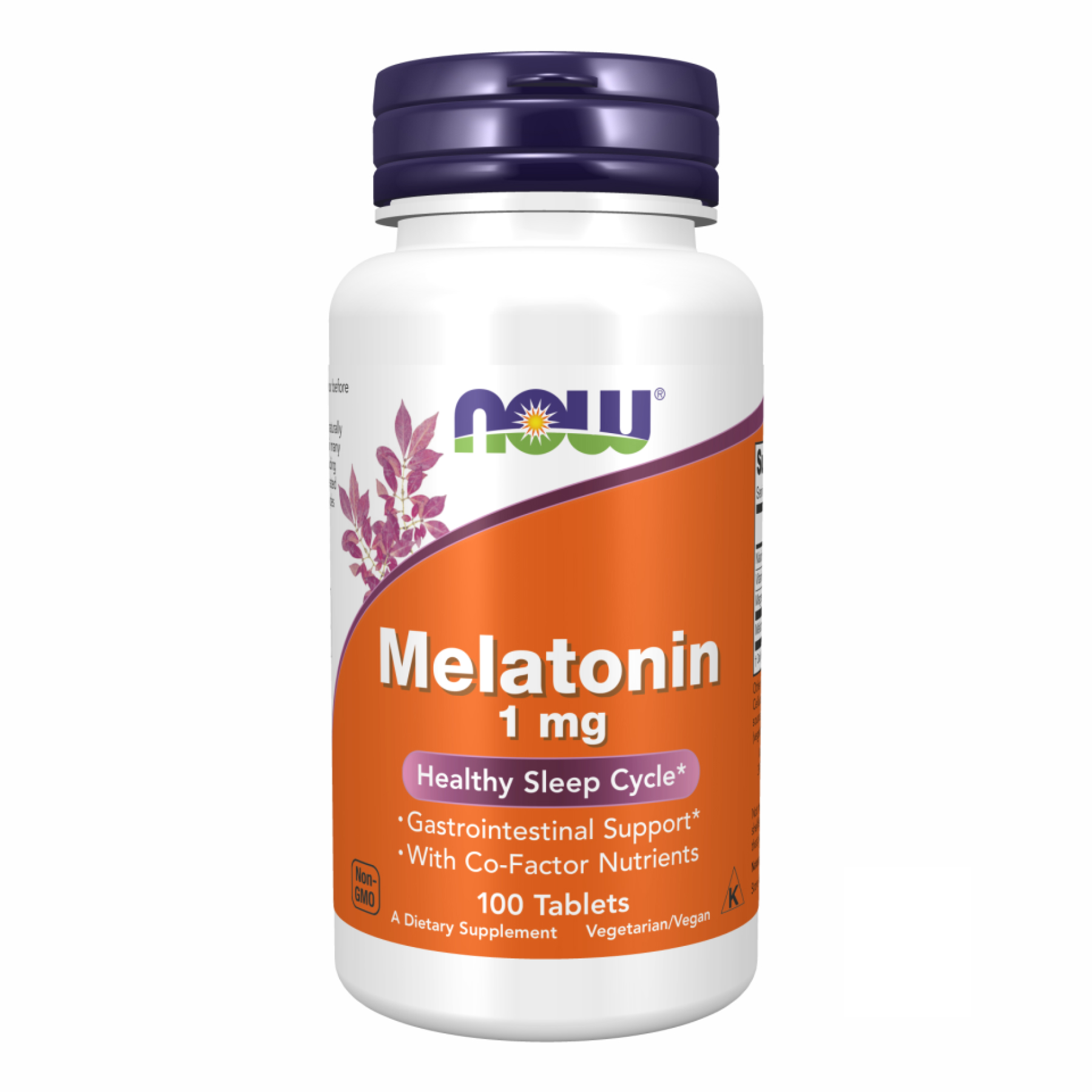 Мелатонін, Now Foods Melatonin, 1 мг, 100 таблеток