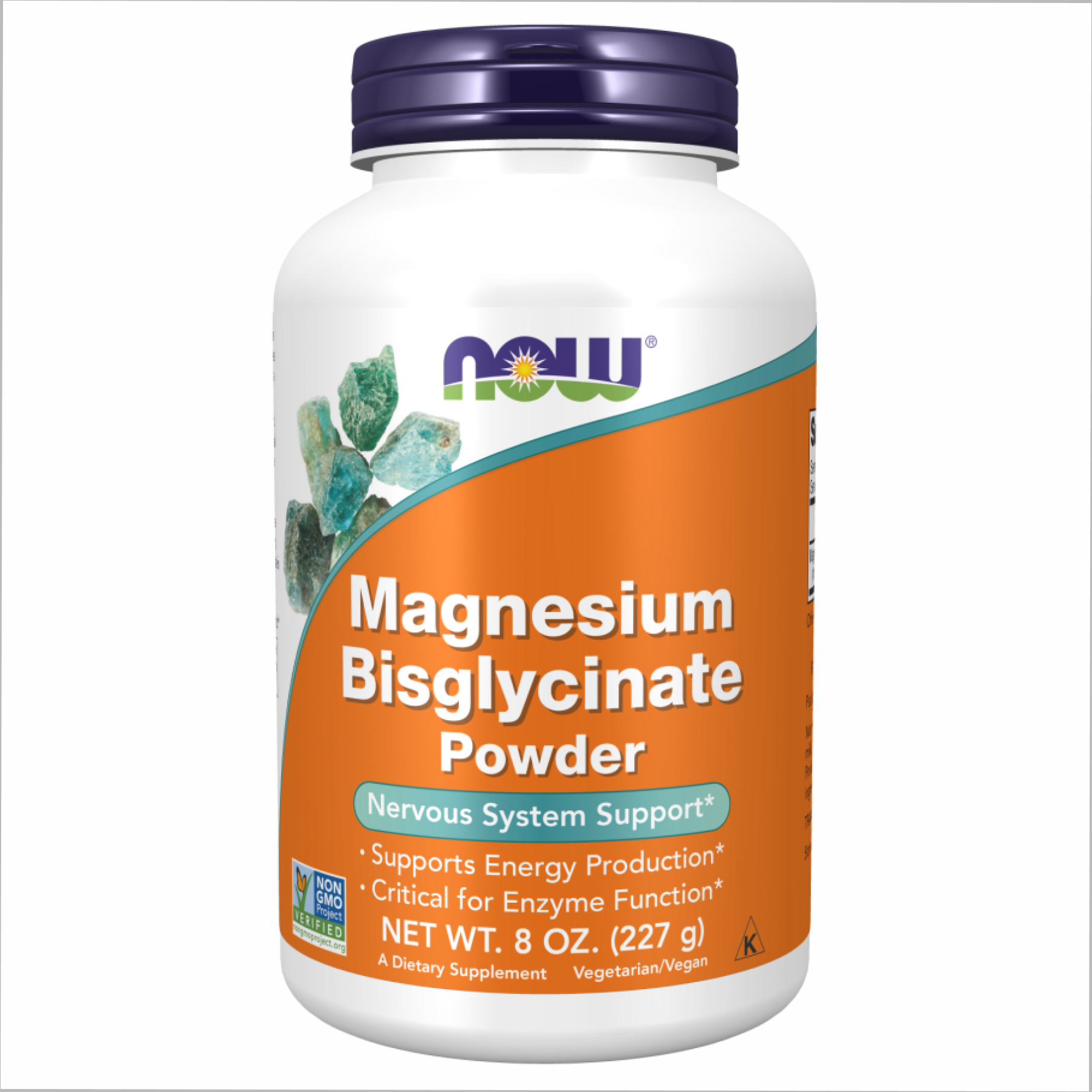 Магній бісгліцинат, Now Foods Magnesium Bisglycinate Powder, 227 г