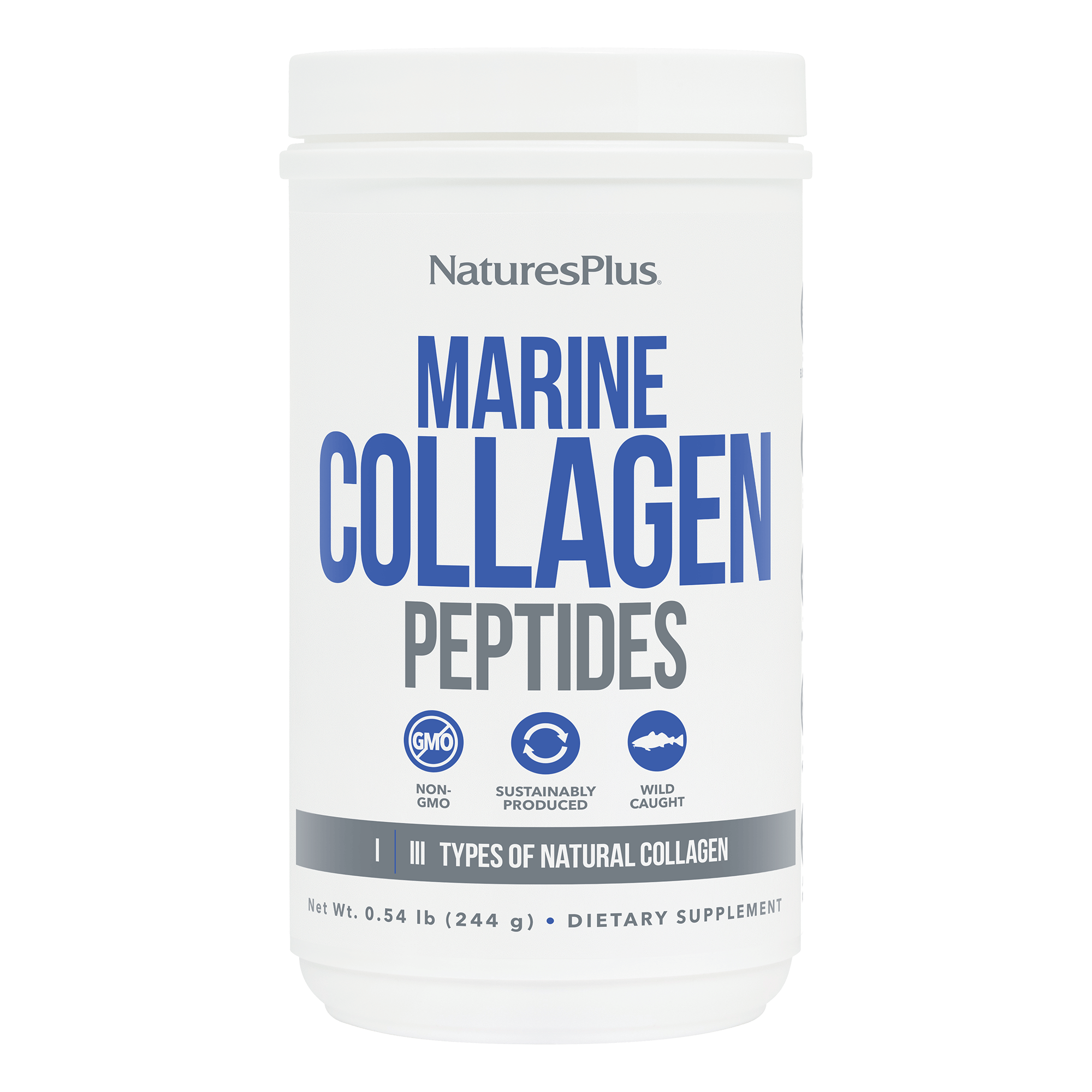 Пептиди морського колагену, Natures Plus Marine Collagen Peptides, 244 г
