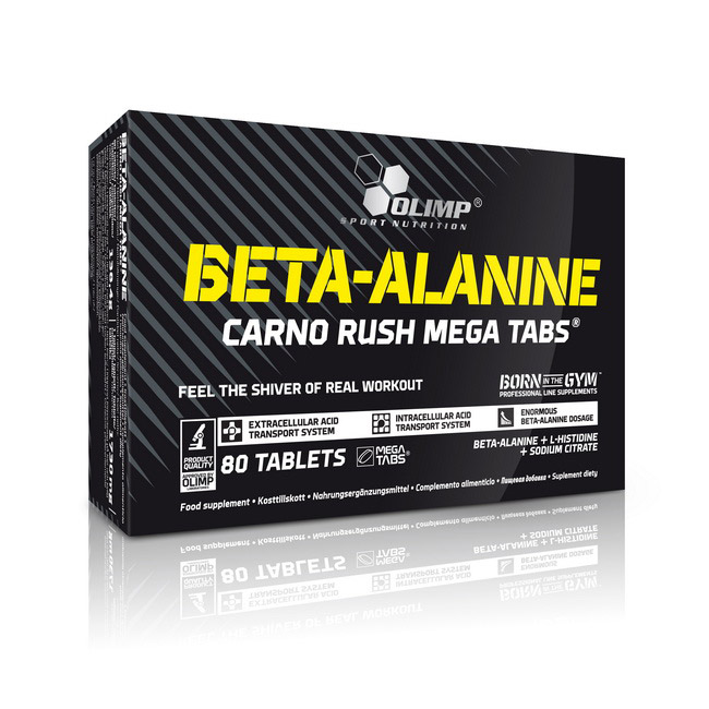 Бета-аланін, Olimp Nutrition Beta-Alanine Carno Rush, 80 таблеток
