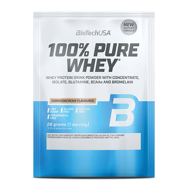 Протеїн сироватковий, BioTech 100% Pure Whey, 28 г (Печиво з кремом)