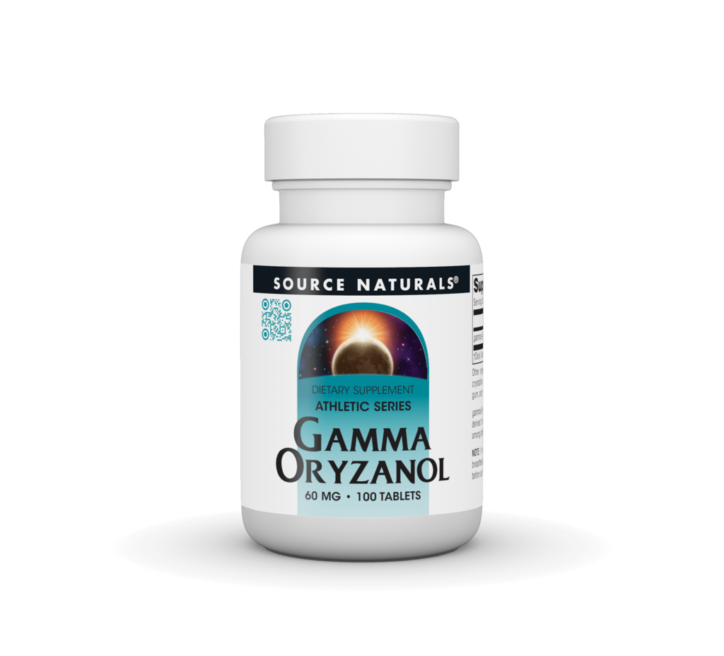 Гамма-орізанол, Source Naturals Gamma Oryzanol, 60 мг, 100 таблеток