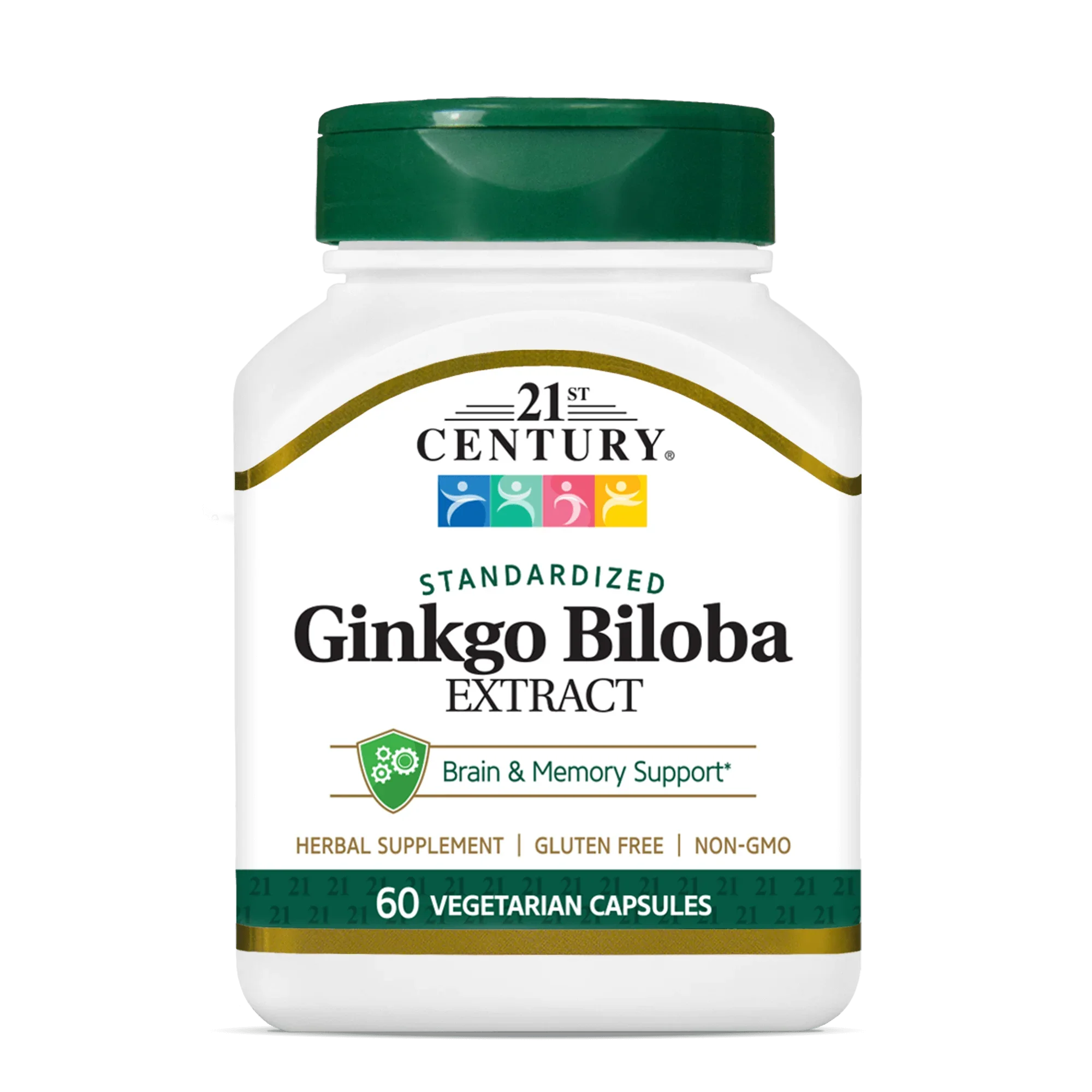 Гінкго білоба для пам'яті, 21st Century Ginkgo Biloba, 60 вегетаріанських капсул