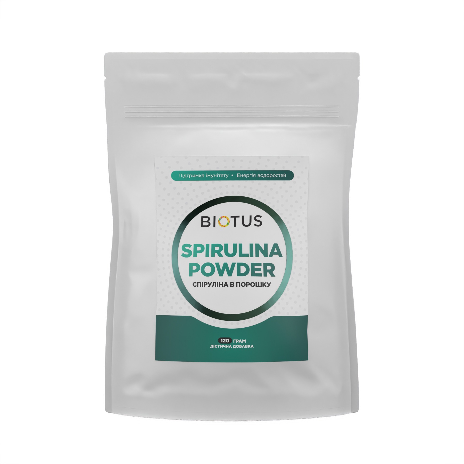Спіруліна, Biotus Spirulina Powder, 120 г