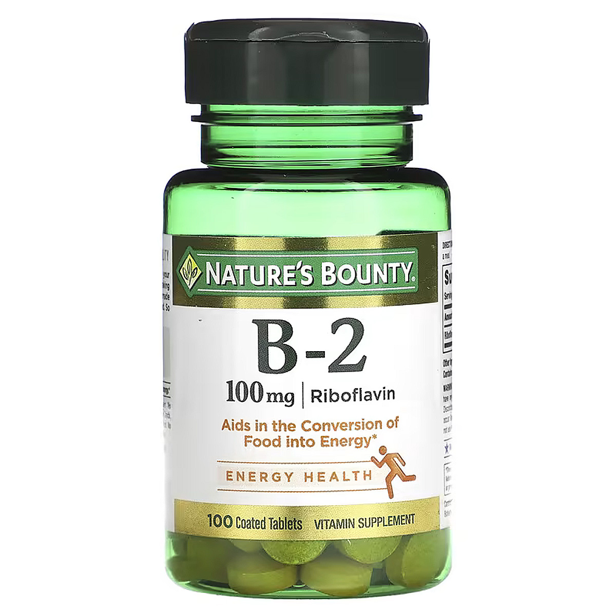 Вітамін B2, Nature's Bounty Vitamin B2, 100 мг, 100 таблеток
