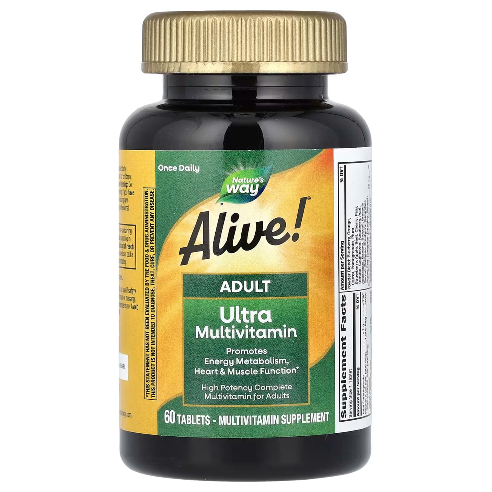 Мультивітаміни для дорослих, Nature's Way Adult Ultra Potency Multivitamin, 60 таблеток